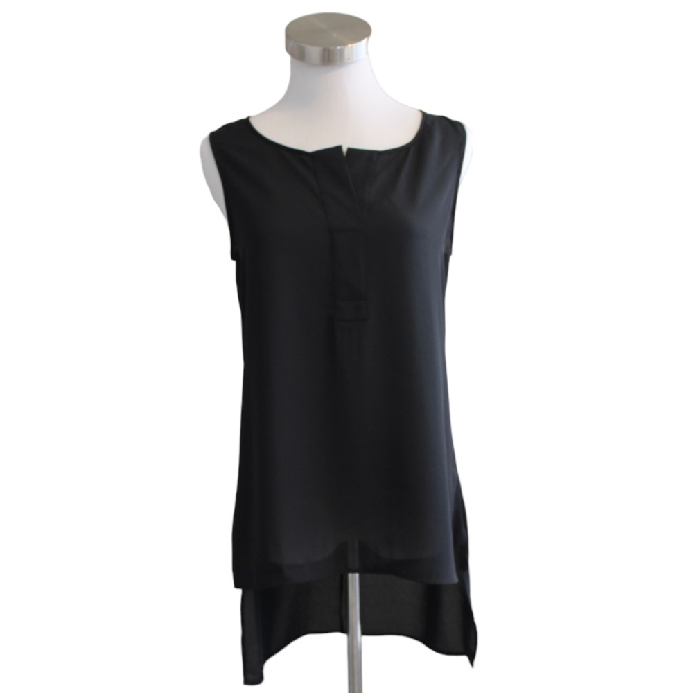 WORTHINGTON Women’s Black V Neck Sleeveless Blouse- Size Small